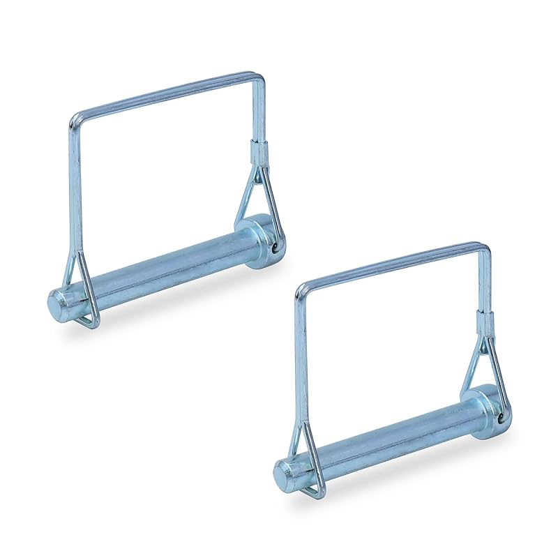 4PCS Trailer Hitch Pin, Tivnhuils Square Safety Coupler Pin, Zinc Plated Carbon Steel Trailer Pin, 5/16" X 2.75", Medium