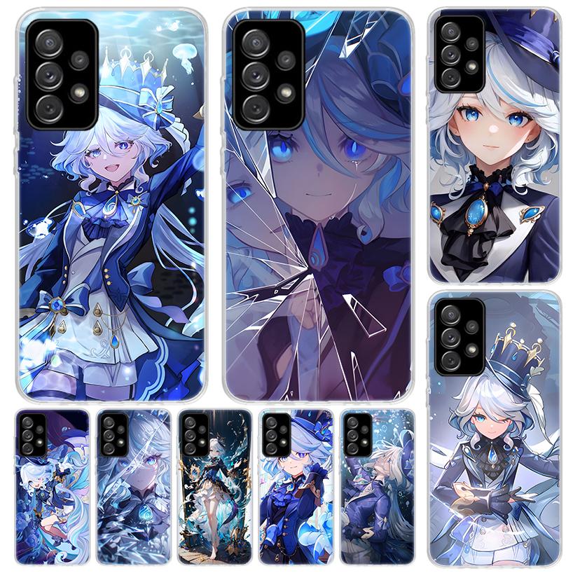 Genshin Impact Furina Cover For Samsung Galaxy A52 A42 A32 A22 A12 A50 A51 Phone Case A70 A71 A40 A41 A30S A31 A20E A21S A10S Ga