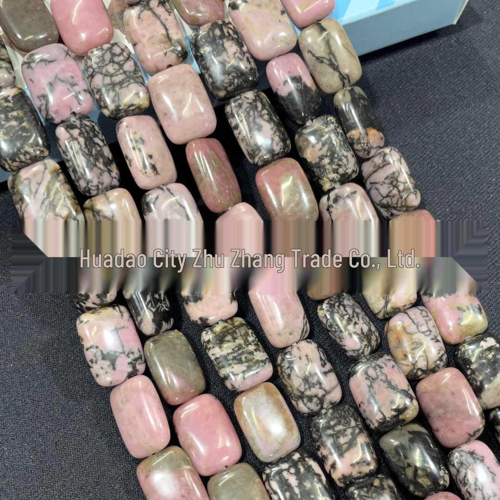10x14mm Rectangular Crystal Agate and Turquoise Malachite Loose Beads for DIY Jewelry