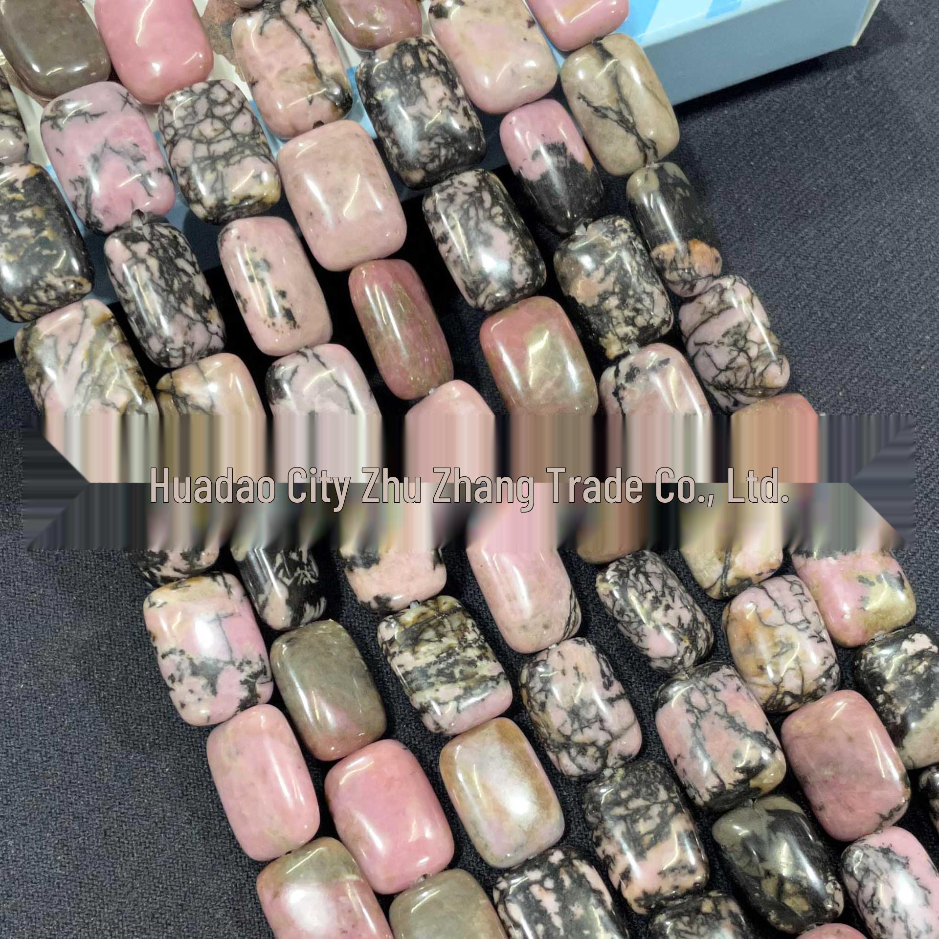 

10x14mm Rectangular Crystal Agate and Turquoise Malachite Loose Beads for DIY Jewelry 10*14mm Approx. 28 Beads