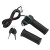 2PCS Electric Bicycle Throttle Grip Speed Control Throttle Handle with Green Digital Display