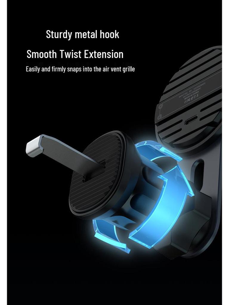 Carregador de Carro Sem Fio Magnético de 15W para Dispositivos Apple