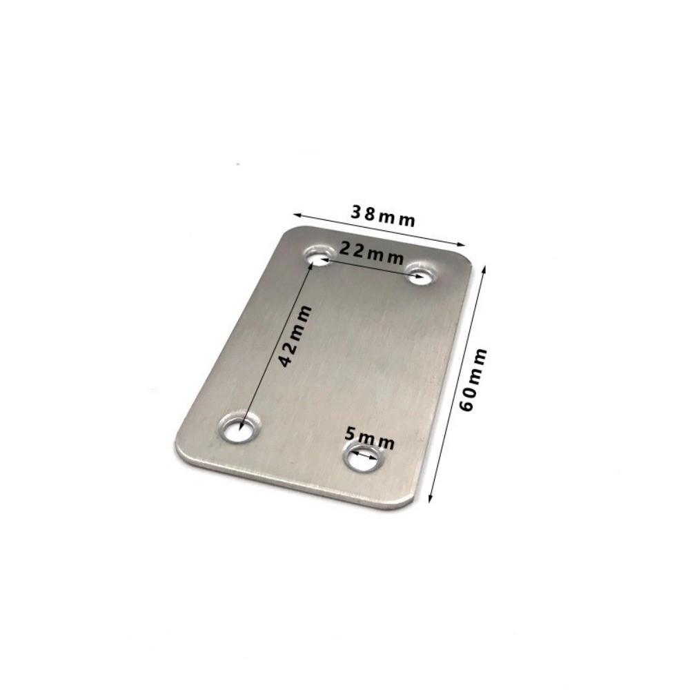 10 Stück Edelstahl Winkelverbinder Gerade Möbelbefestigungen Holzplattenverbinder