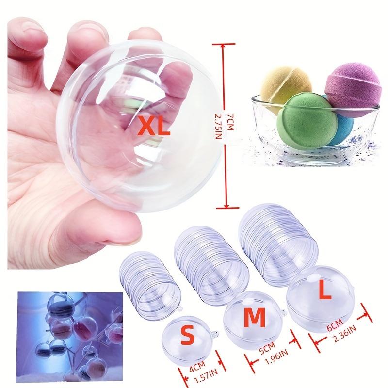 20pcs Christmas Tree Hanging Decorations Ball Clear Plastic Round Ball Fillable Ornaments Party Wedding Xmas Decor,Scene Decor