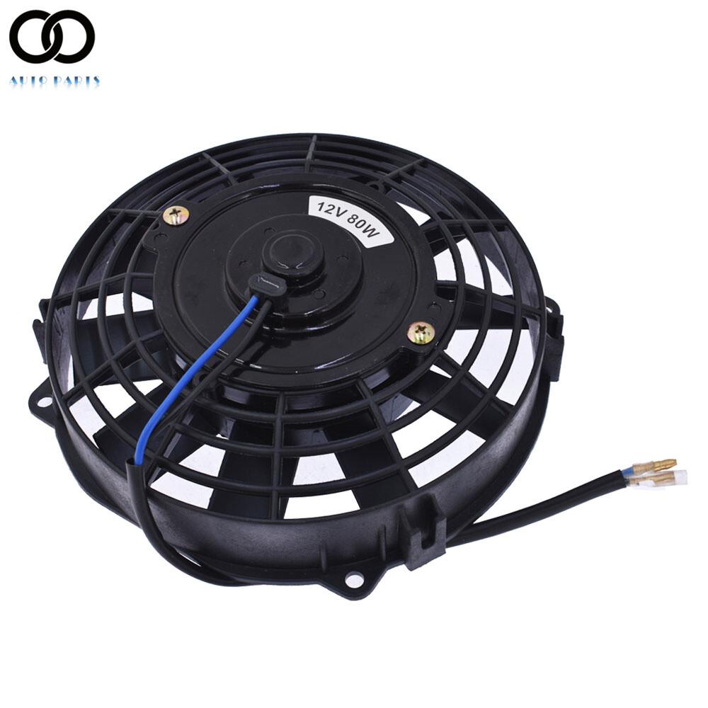 7" inch Slim Fan Push Pull Electric Radiator Cooling 12V Mount Kit Universal
