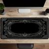 Vintage Black Ornate Frame Large Gaming Mouse Pad Nonslip Desk Mat