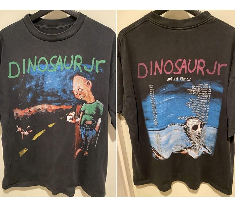 Dinosaur Jr United State 2 sided Tour Albums Black T shirt Remake tee Unisex T-Shirt XXL