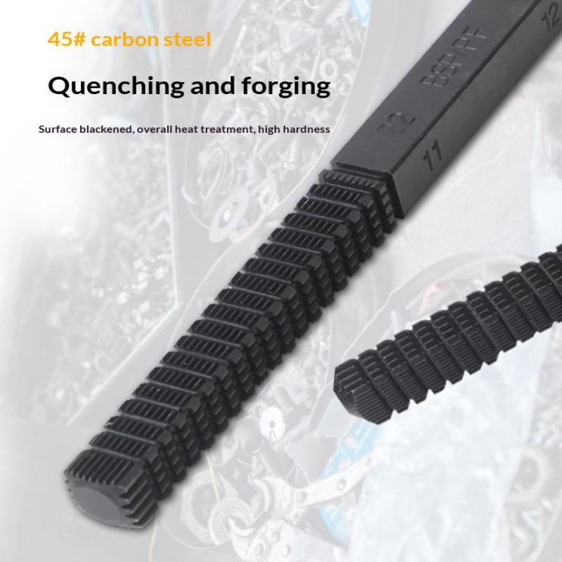 Thread Repair File Metric Thread Restoration Repair File Cleans Damaged Threads 0.75-3 Mm Pitch Metal Hardware Diy Hand Tools