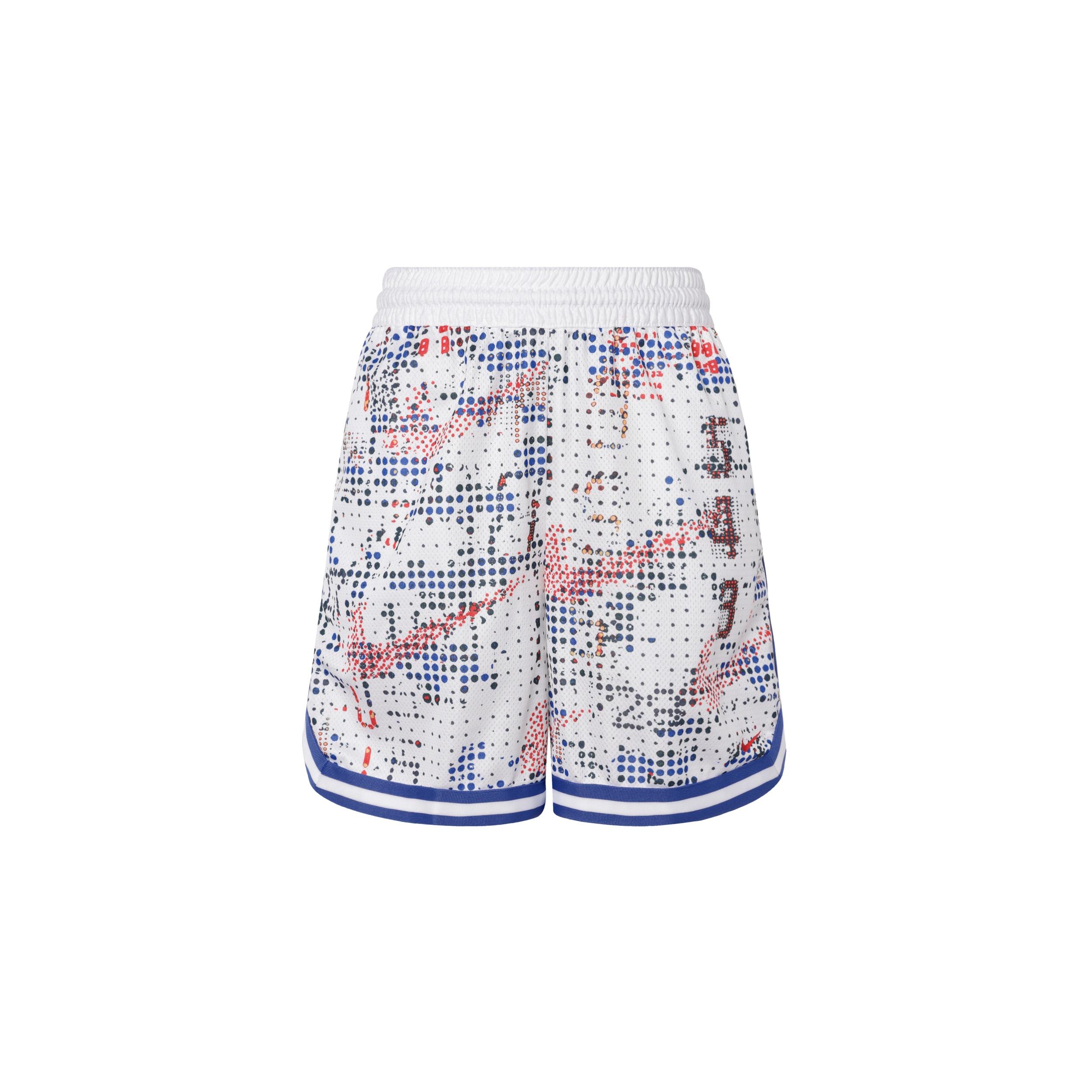 Nike DNA Dri-FIT Basketball Shorts Asia Sizing  White Multi-Color  Men s FZ0686-100 M