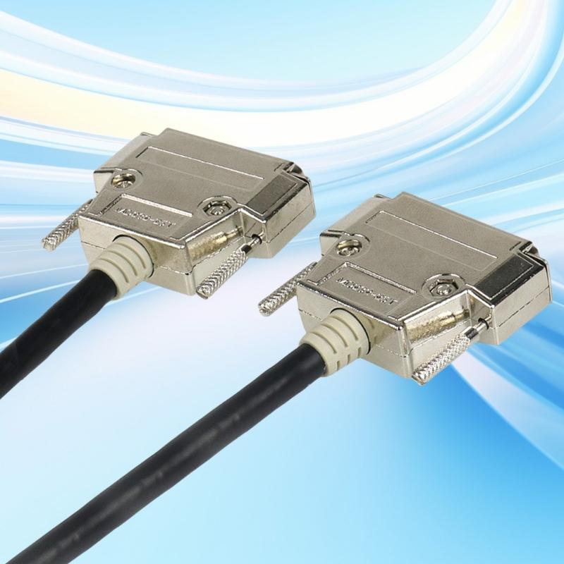 DB25 RS232 Extension Cable Double Shielding 26AWG Parallel Port Serial Port Cable Printer Data Cable Black