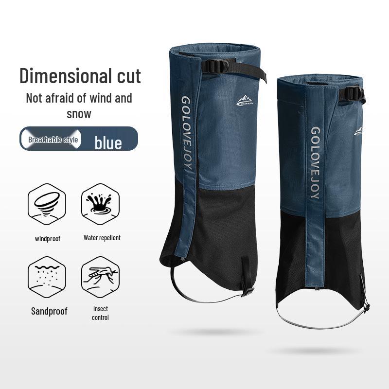 Unisex Waterproof Breathable Mountaineering Ski Gaiters – Insect & Sand-Proof Warm Long Tube Shoe Covers (HX39)