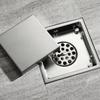 150*150mm Bathroom AccessoriesBlack 304 Stainless Steel Antidor Shower Floor Drain  Hotel  Bathroom Accessories Brushed