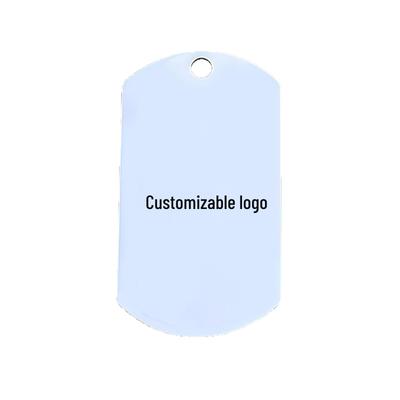 Titanium Cross Dog Tag Necklace, Stainless Steel Blank Plate for Laser Engraving