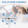 BINGFU Police Radio Scanner Dipole Antenna, 20-1300MHz, Stick-On Mount, BNC Male Connector, VehicleMobile Amateur Radio Antenna, Compatible with