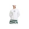 Logo Print Tennis Crewneck Sweatshirt Women Sweatshirt Jade-White A11W313210F-WT