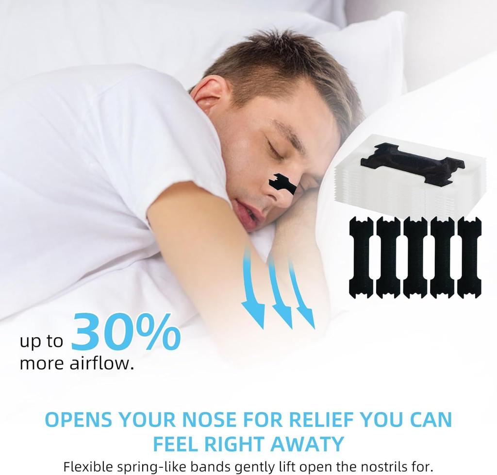 50/30/10Pcs Anti Snoring Nasal Strips Good Way Help Breathing Reduce Snore Nose Patch Better Sleep Easier Breath Aid Decive