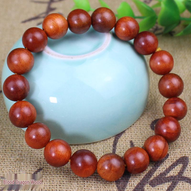 Sandalwood 10MM Single Loop Bracelets - Unisex Buddhist Beads Rosary Jewelry