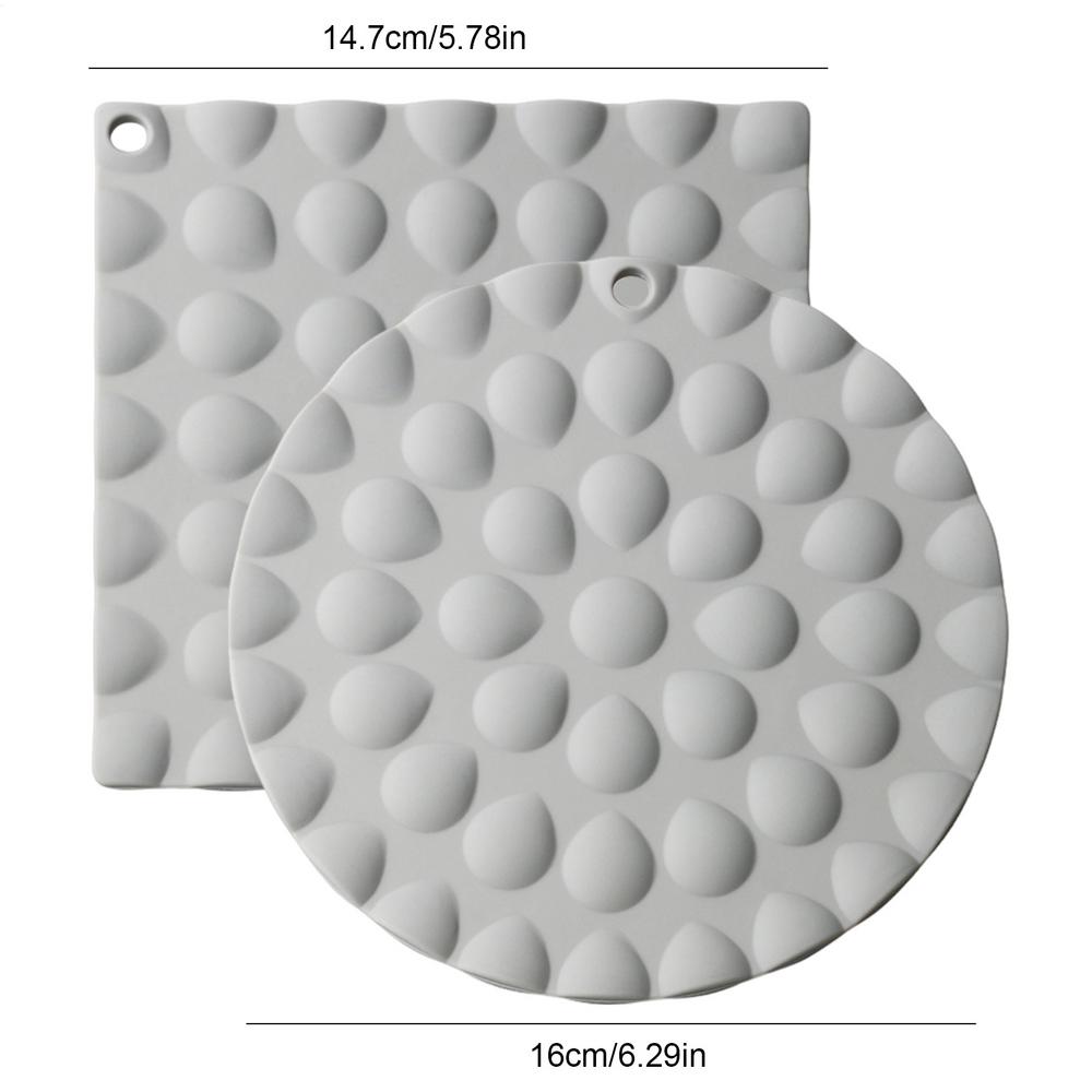 

Dining Table Placemat Heat Proof Thickened Placemat Table Decor Heat Resistant Mats For Home Hotel Restaurant Apartment Rental other серый