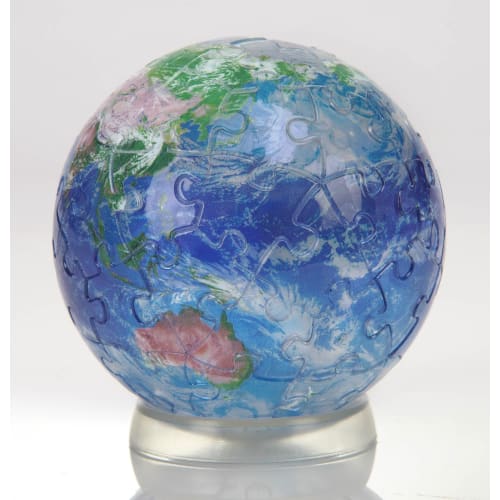 Yanoman 60dílný 3D koule Puzzle Clear EARTH