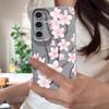 Hand-drawn Style Sakura Case For Samsung Galaxy A57 A37 A17 A56 A36 A26 A16 A55 A35 A25 A15 A54 5G S21 FE S22 S23 S24 Plus S25 Edge S26 Ultra