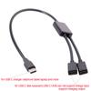 Type C 1 Male To 2 USB C Type C Female OTG Cable for Computer Laptop Cellphone