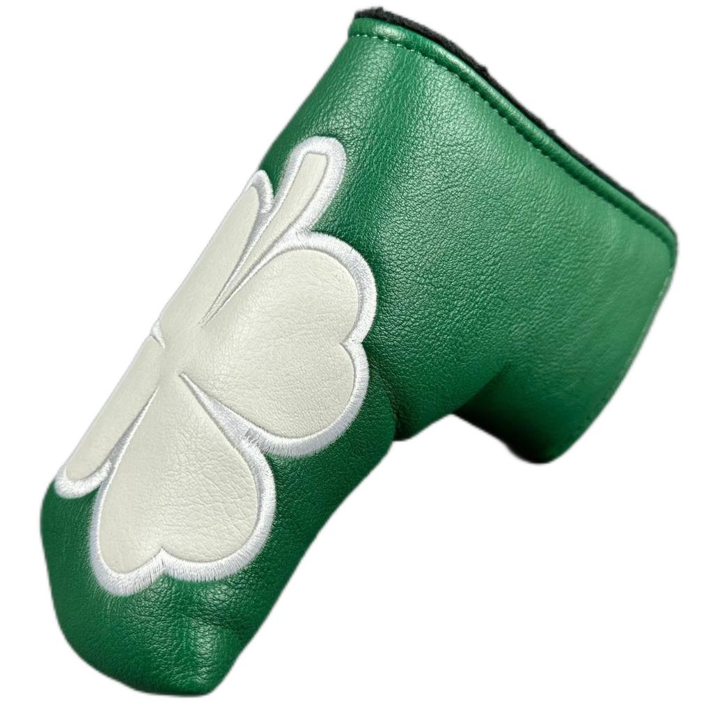 Golf Putter Cover Großes Kleeblatt Gerade Quadratisch, Magnetverschluss Golfzubehör 2026