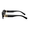 MIU MIU Logo Rectangle Sunglasses Women Sunglasses Black 0MU08ZS1AB5S0