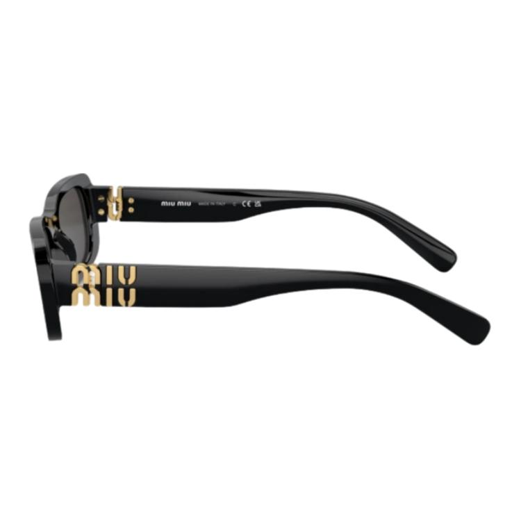 MIU MIU Logo Rectangle Sunglasses Women Sunglasses Black 0MU08ZS1AB5S0