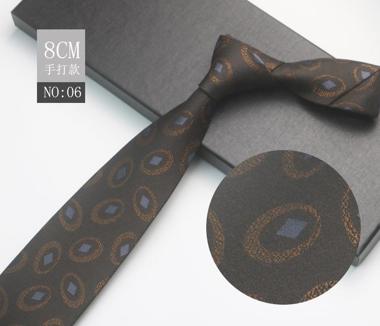 High-End Men'S Hand-Tied, Executive Meeting Banquet Officiating Wedding Best Man Personalized Pattern Long Tie