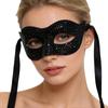 Women Half Face Diamond Studded Mask Cosplay Bar Masquerade Shiny Masks Halloween Carnival Party Costume Props