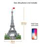France Pride Paris Eiffel Tower Micro Mini Building Blocks 3 Size Choice Adult Puzzle Toy Kit Assemble Brick Gift Architecture Model