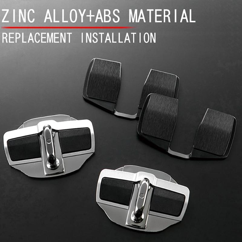 NEU-2 Sätze TRD Türstabilisator Türschlossschutz Riegel Stopperabdeckungen für Toyota Land Cruiser Alphard Vellfire