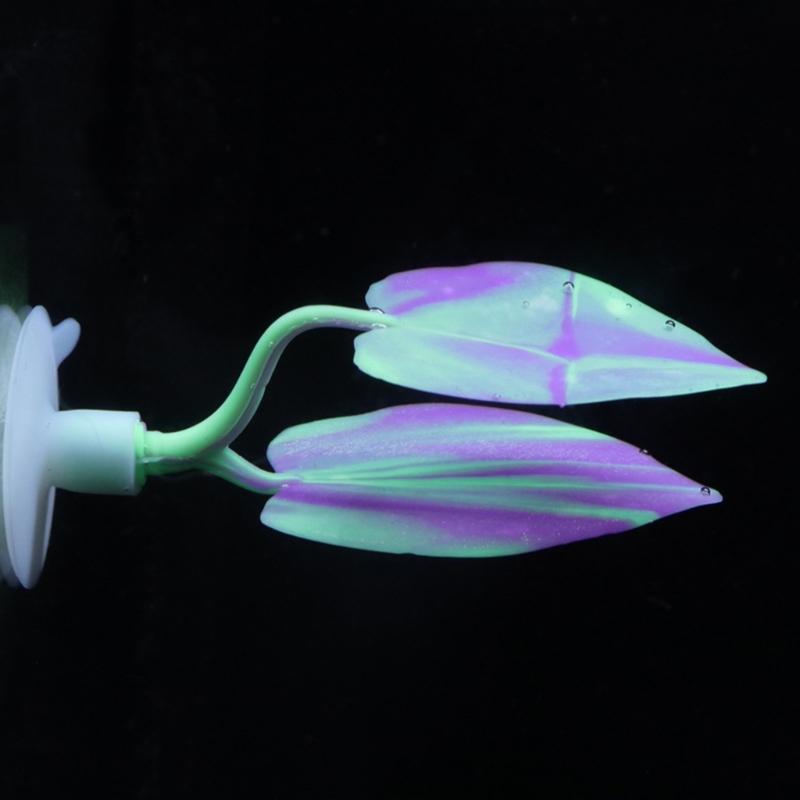 Water Plant Leaves for Fish Tanks Aquarium Decorations Beautiful Appearance Artificial Plant Leaves Multicolored