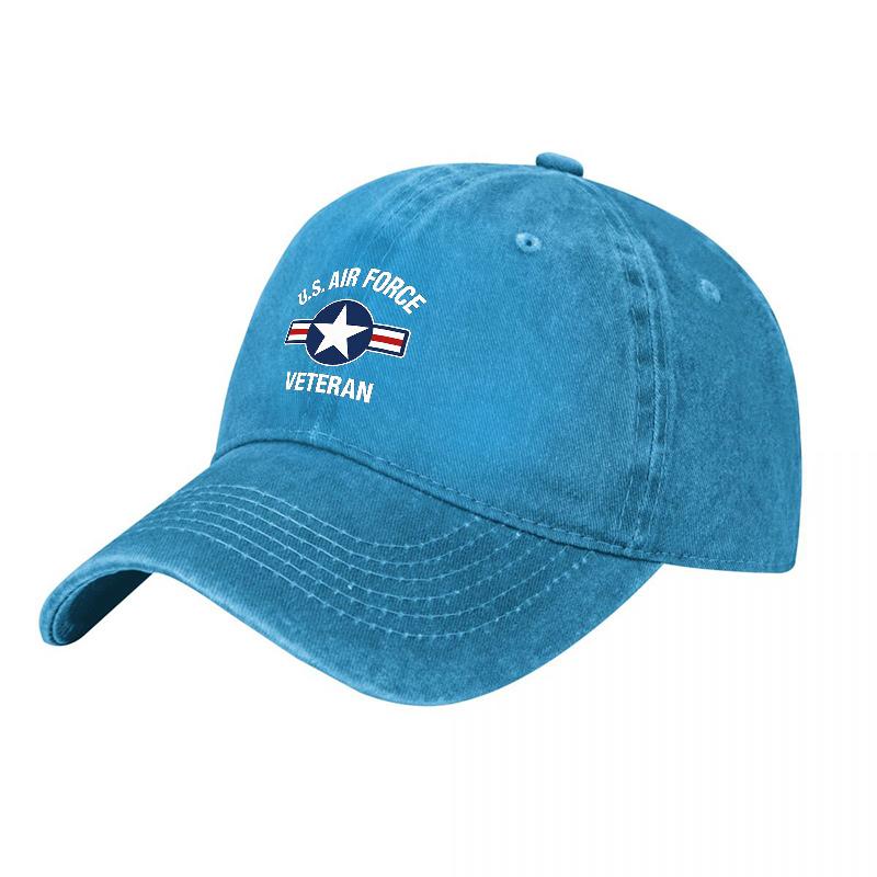 U S Air Force Veteran Embroidered Washed Cotton Baseball Cap Classic Military Inspired Design For Everyday Wear And Style