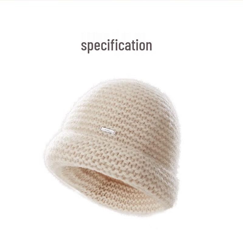 JIUMU Women's Warm Cashmere Blend Knitted Bucket Hat