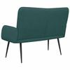 2 Seater Sofa Dark Green 115 x 61 x 87 cm Fabric
