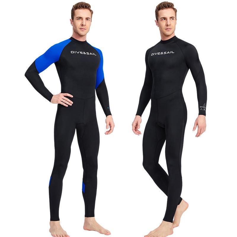 Men's Lycra Quick-Dry Full Body Swimsuit with Sun and Jellyfish Protection