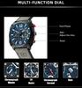 Curren 8398 Men's Multifunctional Leather Strap Calendar Watch