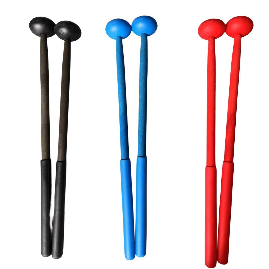 Colored Glockenspiel, Xylophone, and Steel Drum Mallets - Aluminum, Steel, Wooden Options with Anti-Slip Bangzi Small Mallet (with Anti-Slip Handle) красный