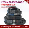HTD 8M Timing Belt Length 936mm To 1264mm HTD8M Timing Pulley Belt 15mm 20mm 25mm HTD 8M Belt 30mm 40mm Rubber Closed Loop Belt