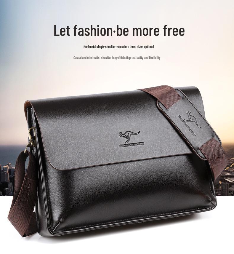 Herren Business Aktentasche und Umhängetasche aus echtem Leder mit großem Fassungsvermögen