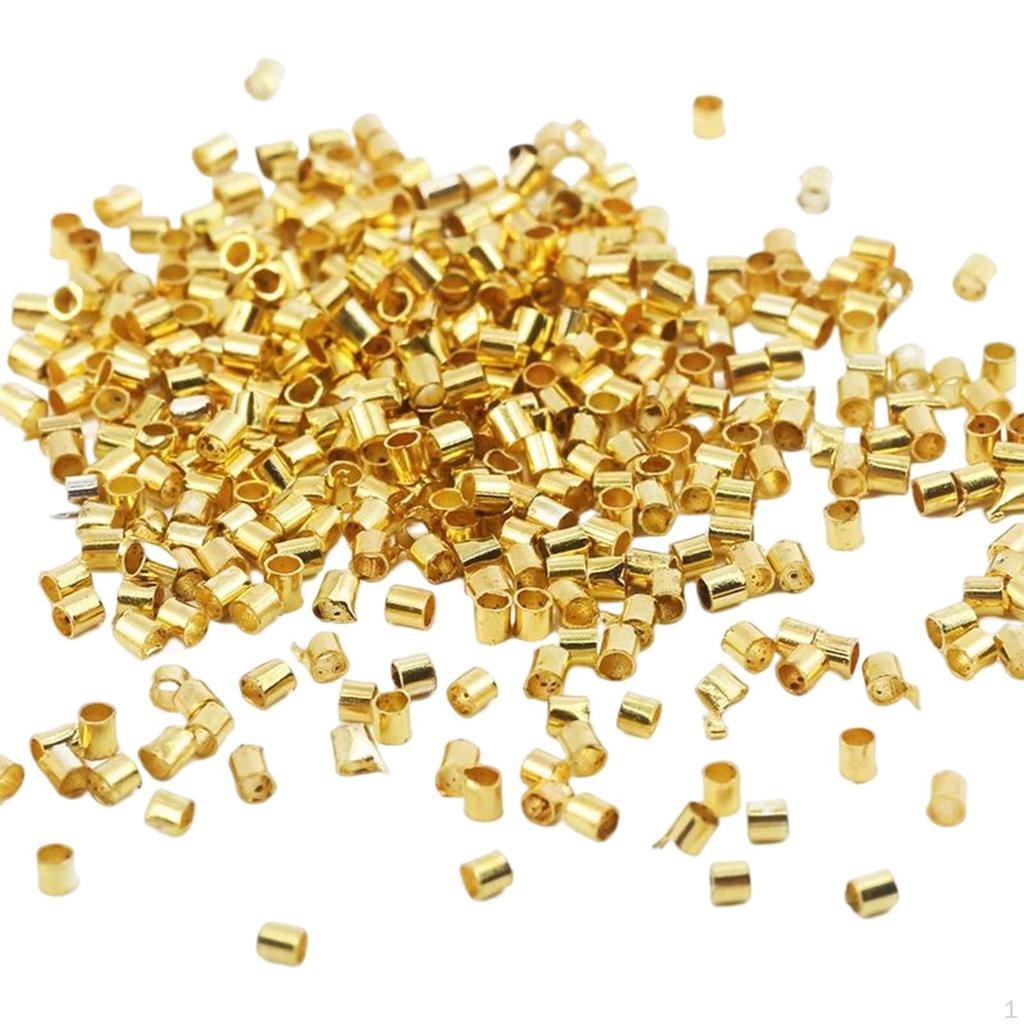 500 Beads, Fashion The Ends of Jewelry Strings Mini 2mm Loose Spacer Beads for Making