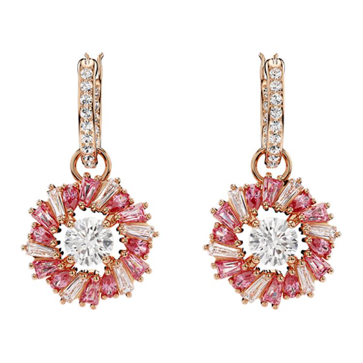 Swarovski Idyllia Original Design Cubic Zirconia Earrings Unisex earrings Gold 5699085 Box (Random Color)