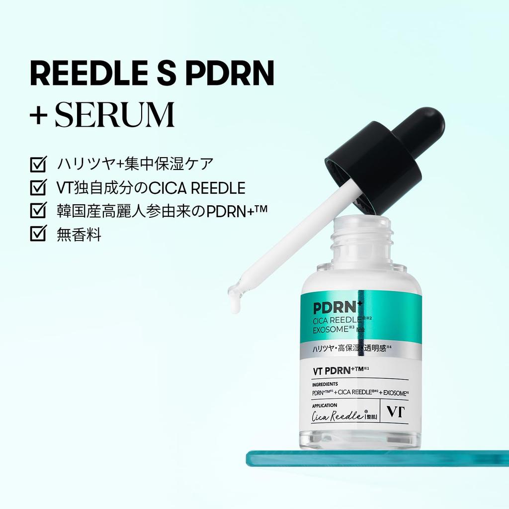 VTCOSMETICS Needle S PDRN+ Serum 30ml - Deep Hydration, Firmness, Radiance & Glow Care for Luminous Skin