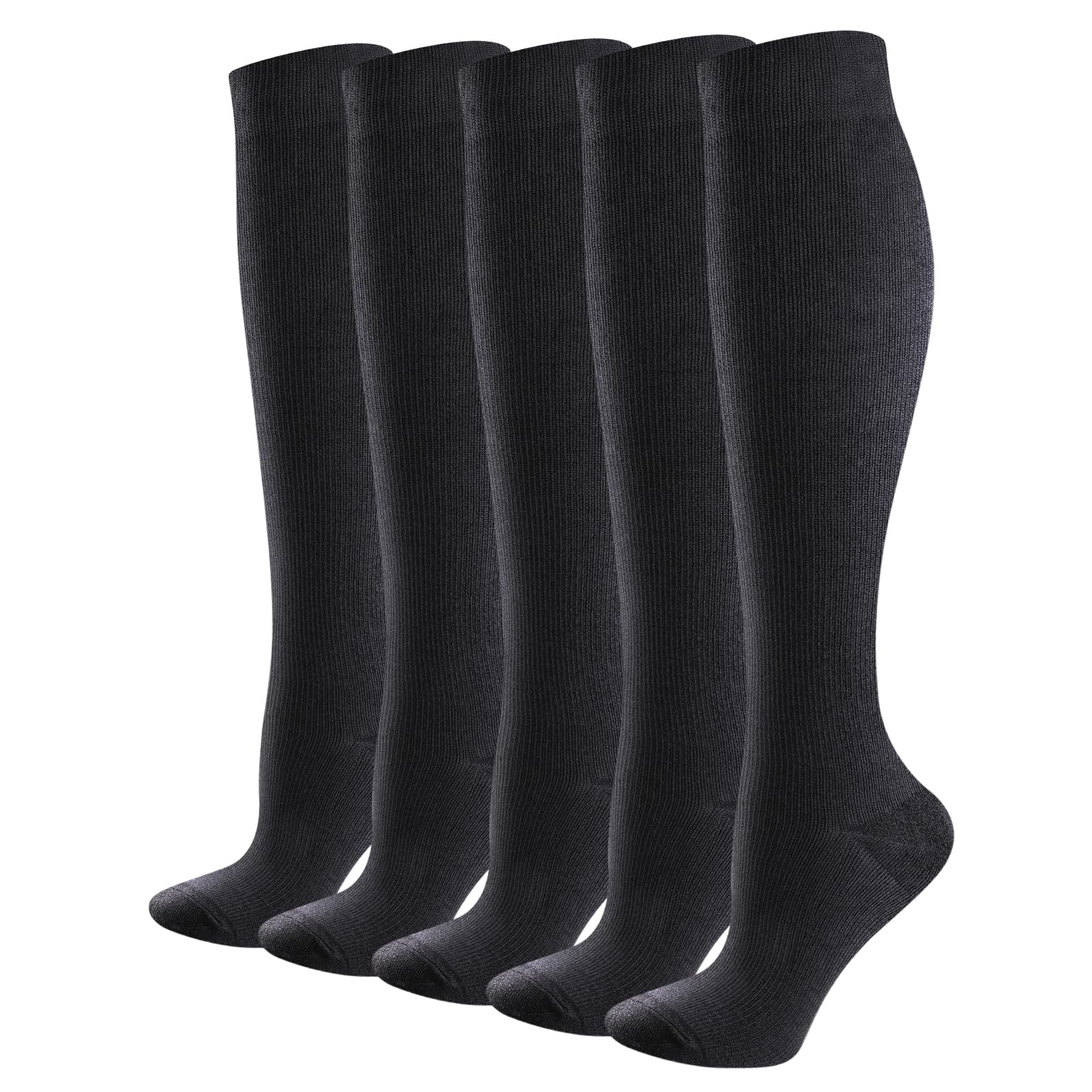 

Compression Socks for Elastic High Sports Suitable for Set of 5 [YUEDGE] Men, Stockings, Socks, Black, Running, Socks, Men, 27-29cm, чёрный