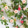 Spring Artificial Rose Vine Handmade Simulation Rose Vine  Home Garden Decoration