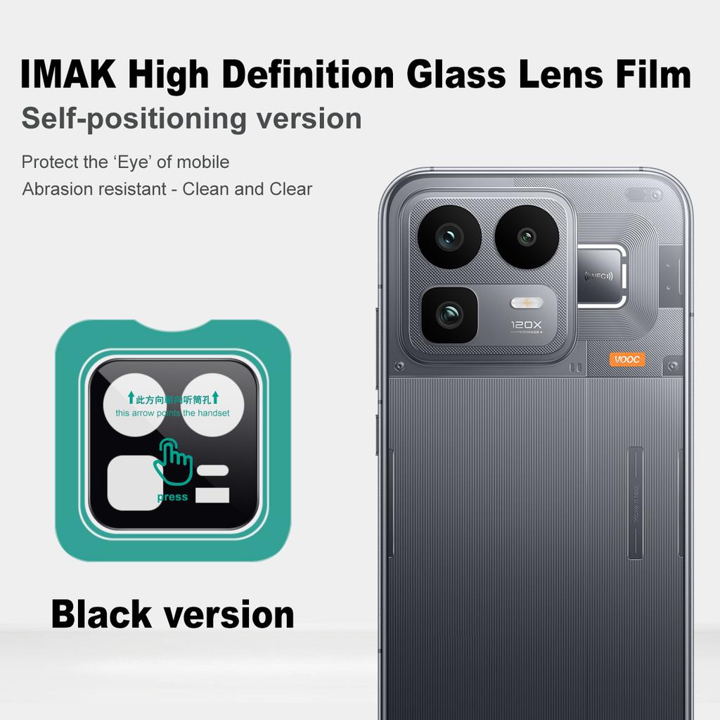 For Realme Neo 8 5G Glass IMAK High Definition Glass Lens Film Self-positioning Version Black Version