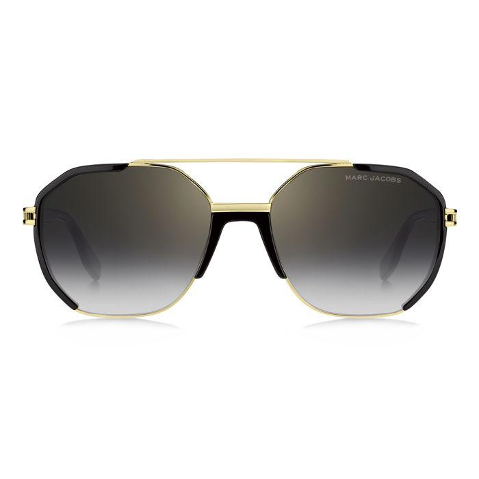 Lunettes de Soleil Marc Jacobs MARC 749/S 58/18/145 GOLD BLACK/GREY SHADED GOLD MIRROR métal homme MARC 749/S