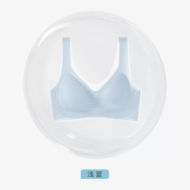 Traceless no steel ring women gather and close sub-breasts fixed cup soft support sports bra breathable bra summer thin