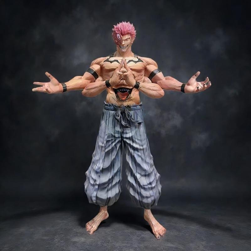30cm Jujutsu Kaisen King Of Curses Ryomen Sukuna Figures Exquisite Statue Anime Model Toy Home Ornament Collectible Gift GK PVC Kid Friendly